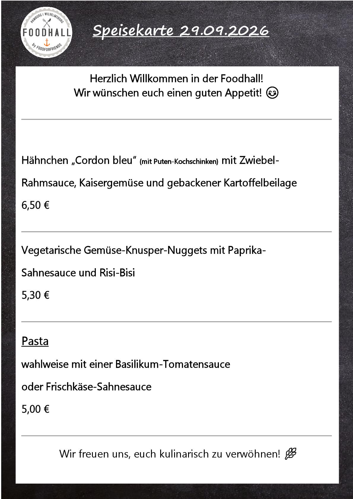 Speisekarte Foodhall KW 40 Dienstag-001